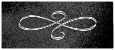 DNSEMP-L-601-SL-SH-BK Silver Scroll Shimmer Black